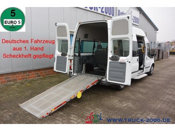 Minibus, Furgon pasagjerësh Ford Transit 125T300 9 Sitze & Rollstuhlrampe 1. Hand: foto 1