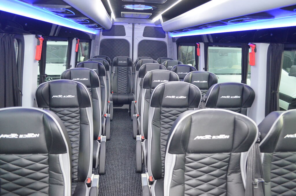 Minibus, Furgon pasagjerësh i ri MERCEDES-BENZ Sprinter 519 4x4 high and low drive: foto 5