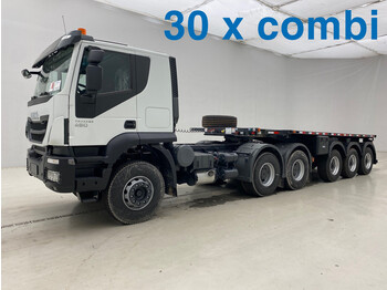 Gjysmë-kamion i ri Iveco Trakker 480 - 6x4 with 20 ft Sergomel trailer (30 units for sale): foto 1