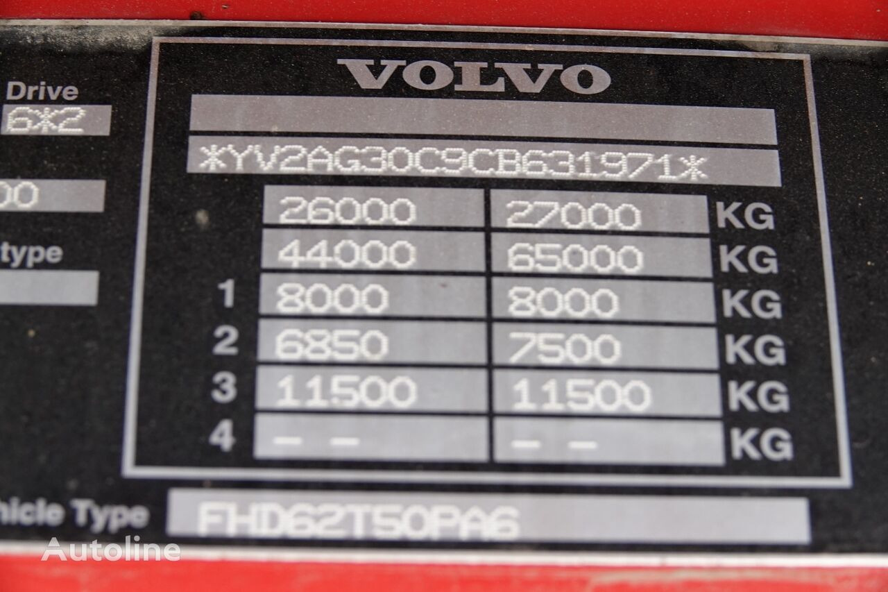 Gjysmë-kamion Volvo FH 500 / STANDARD / PUSHER / 3 OSIE / OŚ PODNOSZONA / 65 TON / P: foto 33