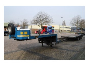 Gjysmë rimorkio me plan ngarkimi të ulët për transportimin e makinerive të rënda Broshuis 3 AXLE SEMI TRAILER: foto 1
