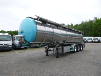 Gjysmë rimorkio me bot për transportimin e ushqimit Burg Food tank inox 32.5 m3 / 3 comp + pump: foto 1