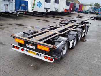 Transportjer kontejnerësh/ Gjysmë rimorkio me karroceri të çmontueshme D-Tec CT-26-01 + CT-53-04D 1+3 Combi ContainerChassis - 3 liftassen - 2 stuurassen  (O1306): foto 1