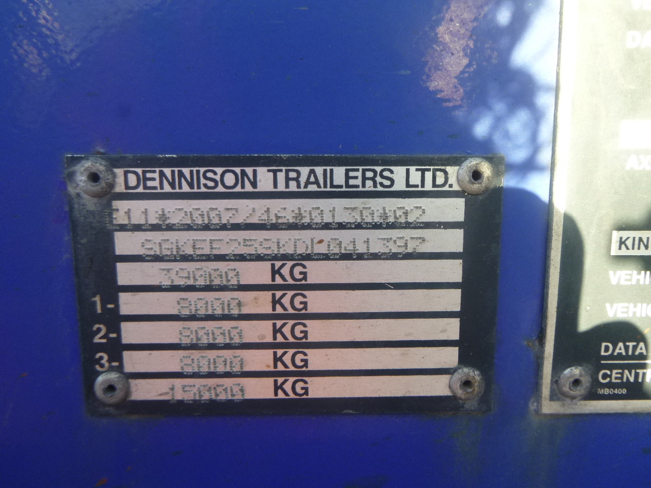 Transportjer kontejnerësh/ Gjysmë rimorkio me karroceri të çmontueshme Dennison 3-axle container trailer 20-30-40-45 ft: foto 13
