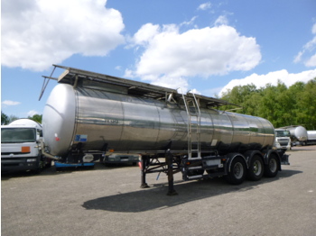 Gjysmë rimorkio me bot për transportimin e ushqimit Feldbinder Food tank inox 23.5 m3 / 1 comp + pump: foto 1