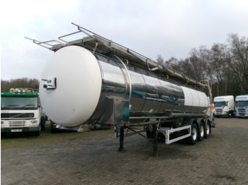 Gjysmë rimorkio me bot për transportimin e ushqimit Feldbinder Food tank inox 34 m3 / 1 comp + pump & counter: foto 1