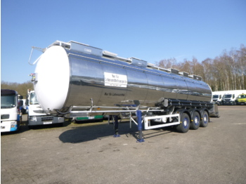 Gjysmë rimorkio me bot për transportimin e ushqimit Feldbinder Food tank inox 39 m3 / 3 comp: foto 1