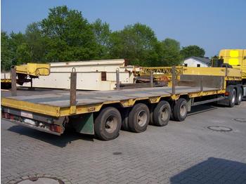 Gjysmë rimorkio me plan ngarkimi të ulët për transportimin e makinerive të rënda GOLDHOFER STZ4 46/80, 57.500 kg complete: foto 1