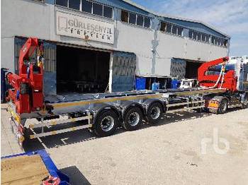 Transportjer kontejnerësh/ Gjysmë rimorkio me karroceri të çmontueshme i ri GURLESENYIL 13.8 M Self Loading Container Tri/A: foto 1