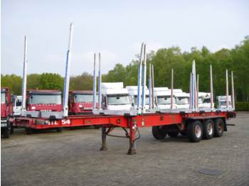 Dennison 3-axle wood trailer 13.6 m - Gjysmë rimorkio e hapur/ Platformë
