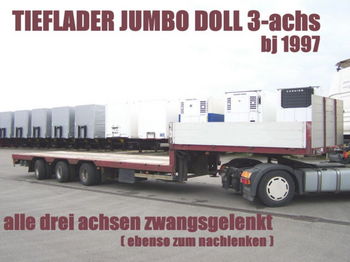 Doll TIEFLADER JUMBO 3achs ZWANGSGELENKT schwanenhals - Gjysmë rimorkio e hapur/ Platformë