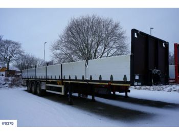  HRD 3 axle semi trailer with complete frame set. - Gjysmë rimorkio e hapur/ Platformë