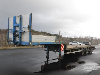  HRD NTG 3-axlar machine trailer - Gjysmë rimorkio e hapur/ Platformë