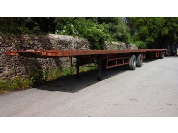 NETAM-FRUEHAUF Two axle trailer with twist locks for containers - Gjysmë rimorkio e hapur/ Platformë