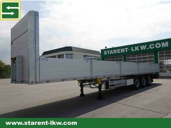 Gjysmë rimorkio e hapur/ platformë Schmitz Cargobull Baustofftrailer, Rungen 80 cm BW