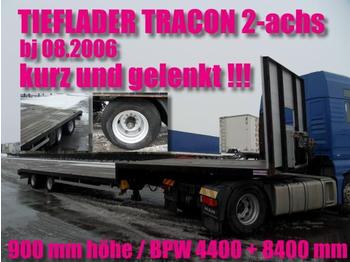  TRACON 2-achs / LENKACHSE / BPW / NL 28690 kg - Gjysmë rimorkio e hapur/ Platformë
