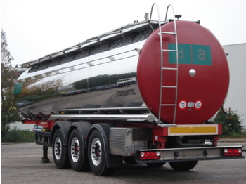 Berger Food - milk tank, 32.000 l., 4 comp., Light weight: 5.660 kg. - Gjysmë rimorkio me bot