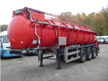Clayton Chemical ACID tank steel 23.7 m3 / 1 comp - gjysmë rimorkio me bot