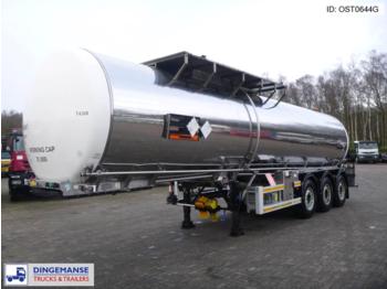 Crossland Bitumen tank inox 31.8 m3 / 1 comp - Gjysmë rimorkio me bot