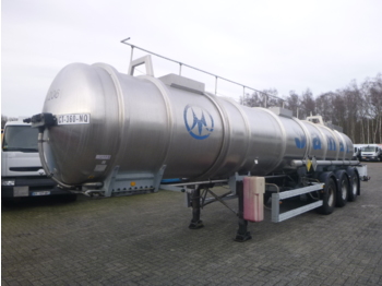 Magyar Chemical ACID tank inox 22.5 m3 / 1 comp - Gjysmë rimorkio me bot