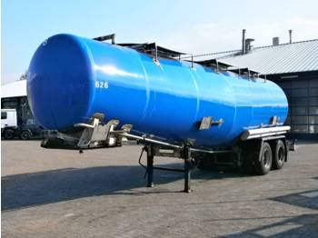 Maisonneuve Chemical tank Inox 31m3 / 3 comp. - Gjysmë rimorkio me bot