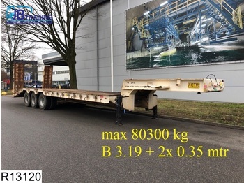 ACTM Lowbed 80300 KG, B 3.19 + 2x 0.35 mtr, 3,5 inch kingpin, Lowbed, Steel suspension - Gjysmë rimorkio me plan ngarkimi të ulët