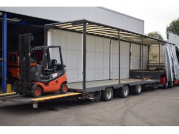 ESVE Forklift transport, 9000 kg lift, 2x Steering axel - Gjysmë rimorkio me plan ngarkimi të ulët