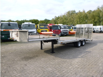 Veldhuizen Semi-lowbed trailer (light commercial) P37-2 + ramps + winch - Gjysmë rimorkio me plan ngarkimi të ulët