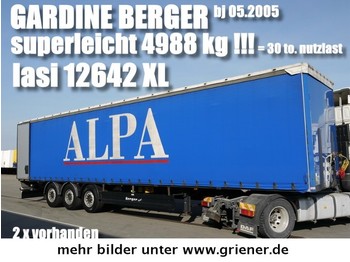  BERGER SAPL 24/ LASI XL / 4988 kg leergewicht !! - Gjysmë rimorkio me tendë