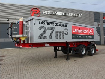 Langendorf 2-axle 27m3 tiptrailer - Gjysmë rimorkio vetëshkarkuese