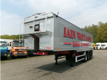 Montracon Tipper trailer alu 55 m3 + tarpaulin - gjysmë rimorkio vetëshkarkuese