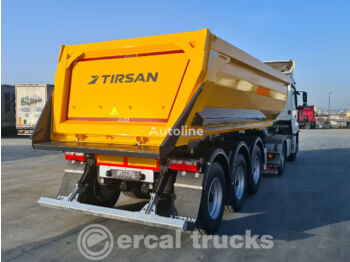 TIRSAN 2022 NEW PILOT BPW AXLE HARDOX TIPPER 22m³ TRAILER - Gjysmë rimorkio vetëshkarkuese