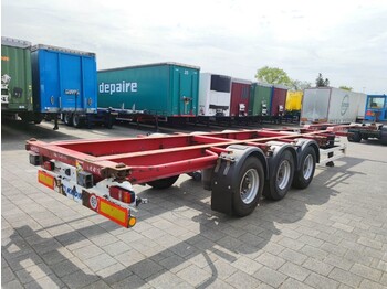 Transportjer kontejnerësh/ Gjysmë rimorkio me karroceri të çmontueshme Krone SD27 - 3-Assen BPW - DrumBrakes - 1x20FT 2x20FT 1x30FT 1x40FT (O993): foto 1