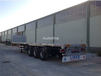 Gjysmë rimorkio e hapur/ Platformë i ri LIDER 2023 Model NEW trailer Manufacturer Company READY: foto 2