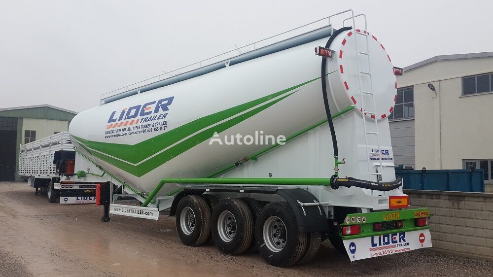 Gjysmë rimorkio me bot për transportimin e çimentos i ri LIDER 2024 NEW 80 TONS CAPACITY FROM MANUFACTURER READY IN STOCK: foto 15