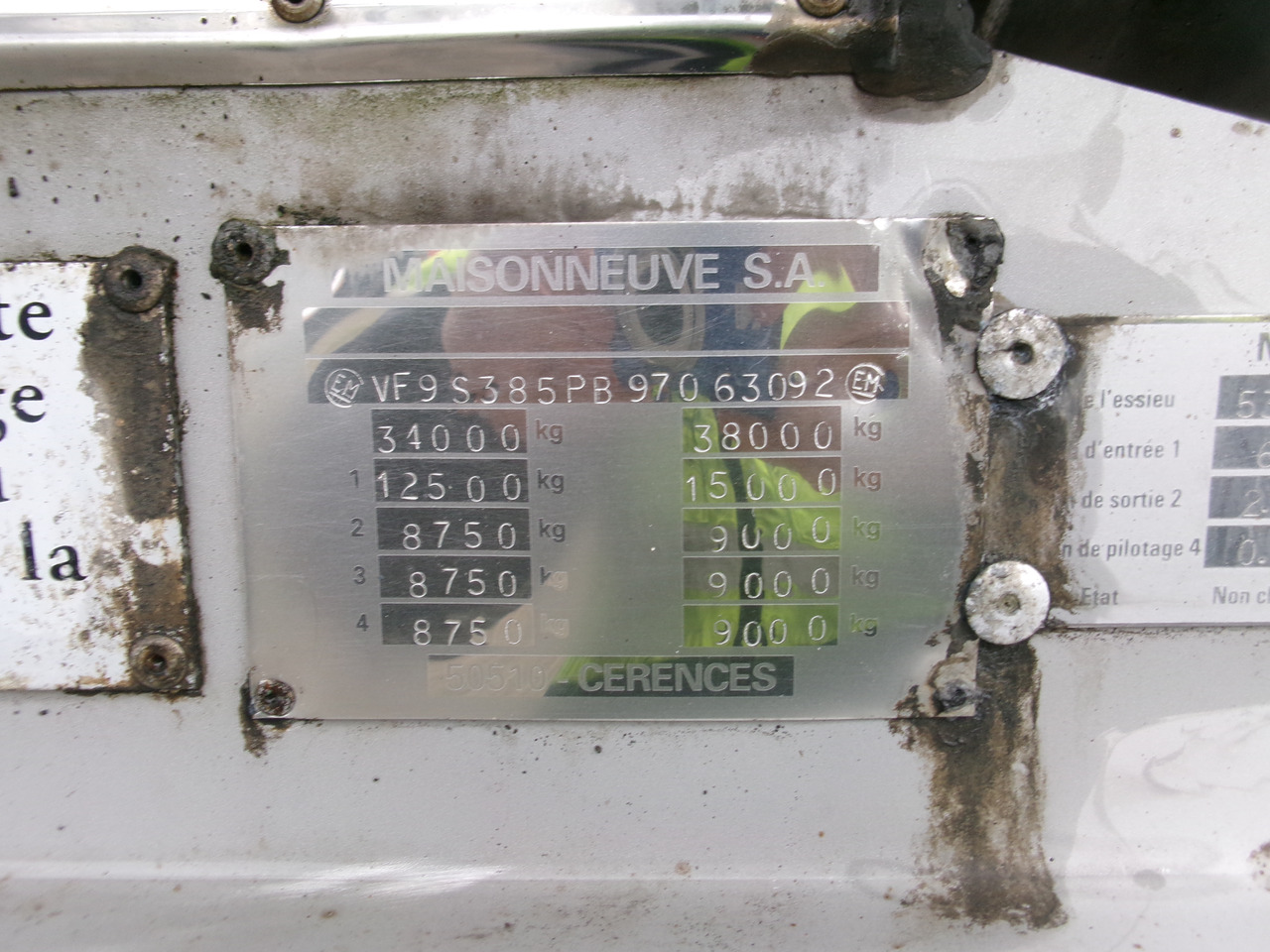 Gjysmë rimorkio me bot për transportimin e kimikateve Maisonneuve Chemical tank inox 22.3 m3 / 1 comp: foto 32