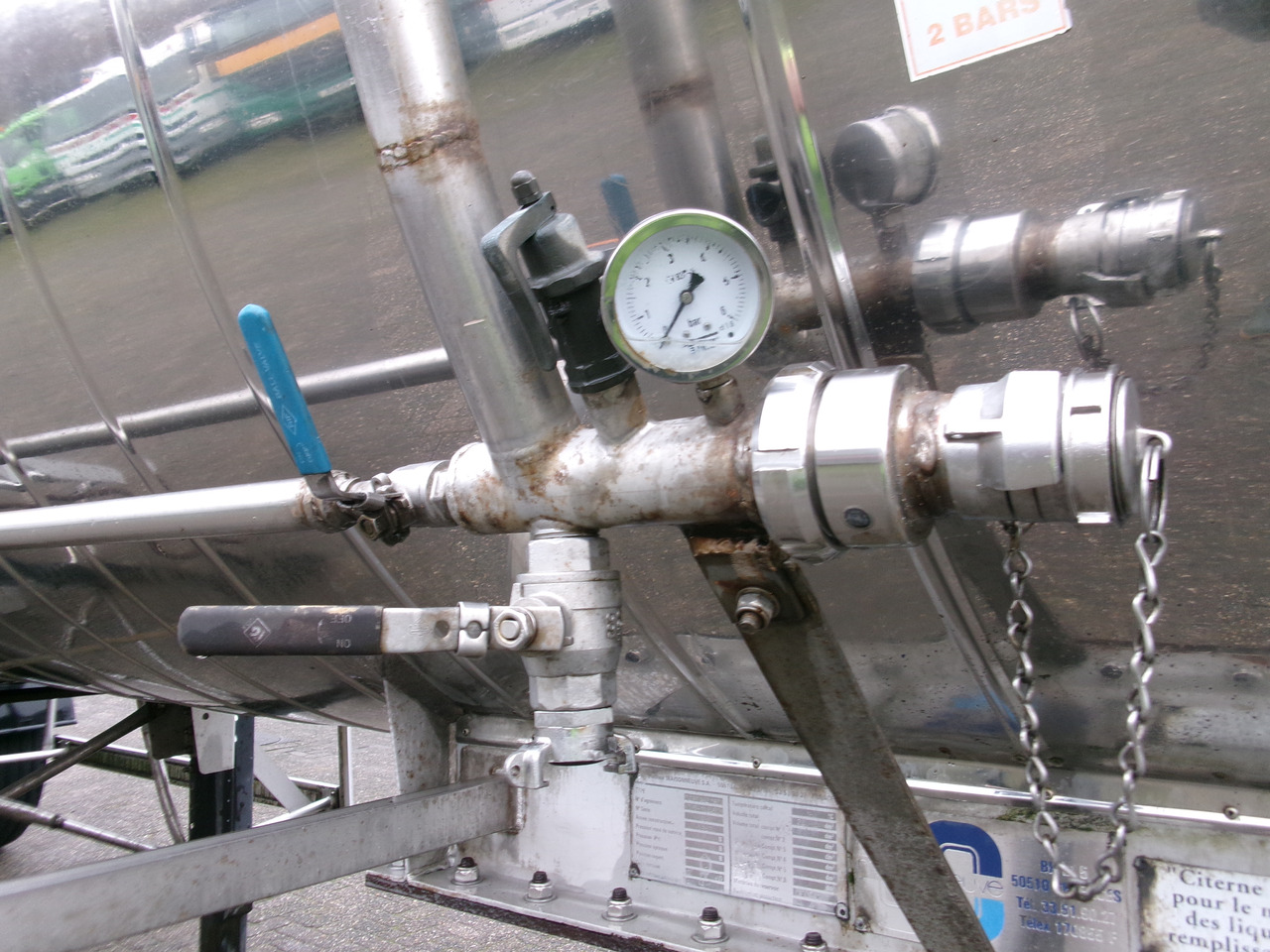 Gjysmë rimorkio me bot për transportimin e kimikateve Maisonneuve Chemical tank inox 22.3 m3 / 1 comp: foto 7