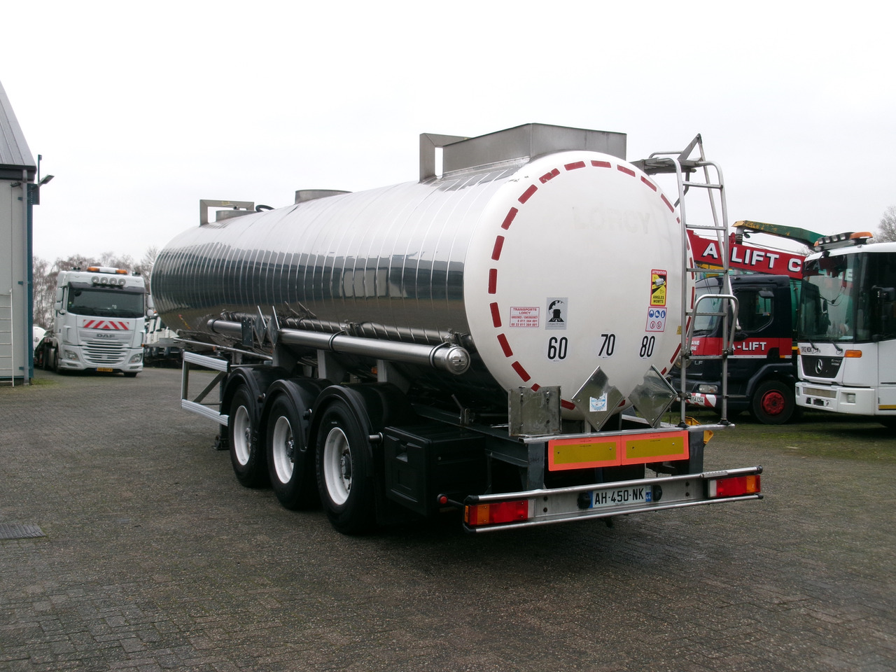 Gjysmë rimorkio me bot për transportimin e kimikateve Maisonneuve Chemical tank inox 22.3 m3 / 1 comp: foto 3