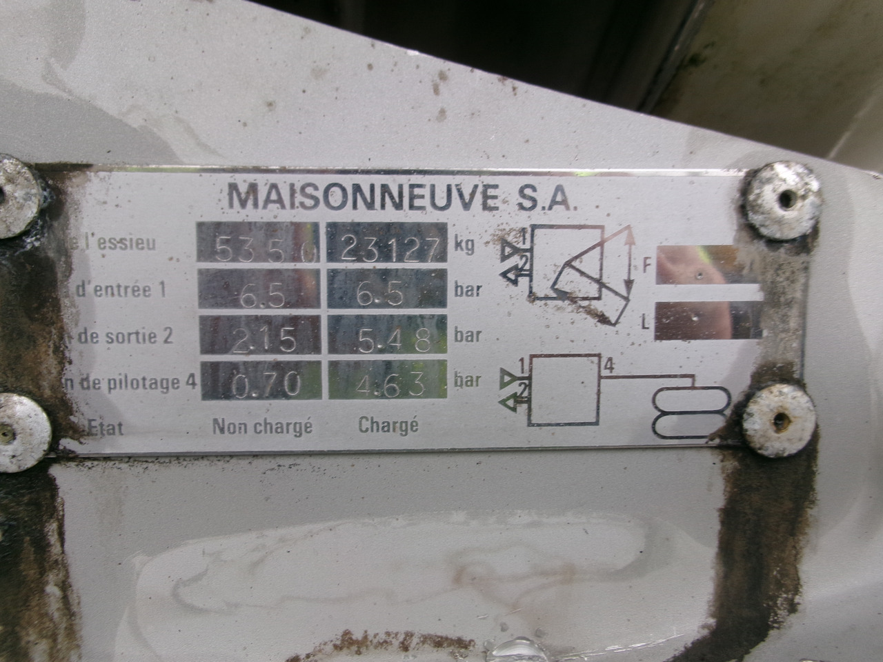 Gjysmë rimorkio me bot për transportimin e kimikateve Maisonneuve Chemical tank inox 22.3 m3 / 1 comp: foto 35