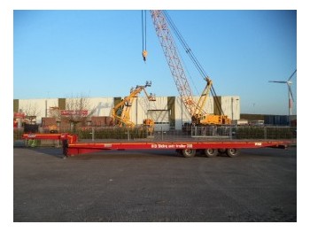 Gjysmë rimorkio e hapur/ Platformë OZGUL L12 Moving Axle 50 Ton (New): foto 1
