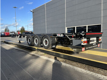 Transportjer kontejnerësh/ Gjysmë rimorkio me karroceri të çmontueshme i ri Pacton containerchassis met uitschuiftafel | 40ft. | 45 ft.: foto 1