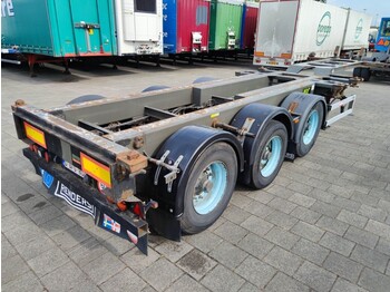 Transportjer kontejnerësh/ Gjysmë rimorkio me karroceri të çmontueshme Renders EURO 800N 3-Assen BPW - lift-as - Trommelremmen - MULTI (O1016): foto 1