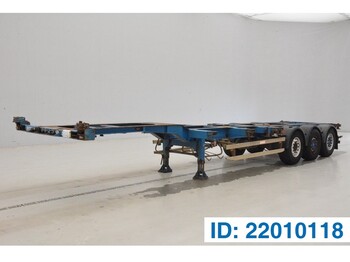 Transportjer kontejnerësh/ Gjysmë rimorkio me karroceri të çmontueshme Renders Polyvalent skelet 20-30-40 ft: foto 1