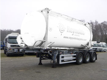 Transportjer kontejnerësh/ Gjysmë rimorkio me karroceri të çmontueshme SDC 3-axle container trailer 20-30 ft + pump: foto 1