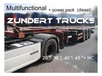 Broshuis multifunctional container chassis - Transportjer kontejnerësh/ Gjysmë rimorkio me karroceri të çmontueshme