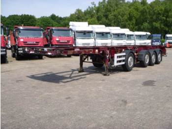 Dennison 3+1 axle 2 x 20 ft combi trailer - Transportjer kontejnerësh/ Gjysmë rimorkio me karroceri të çmontueshme