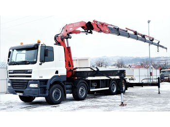 Kamion me karroceri të hapur, Kamion me vinç DAF CF 85.480 Pritsche 6,50 m+ KRAN/FUNK* 6x4!: foto 1