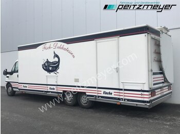 Kamion shpërndarës IVECO FIAT (I) Ducato Verkaufswagen 6,5 m - Motor neu vor 21 TKM + Kühltheke, Fritteuse,: foto 3