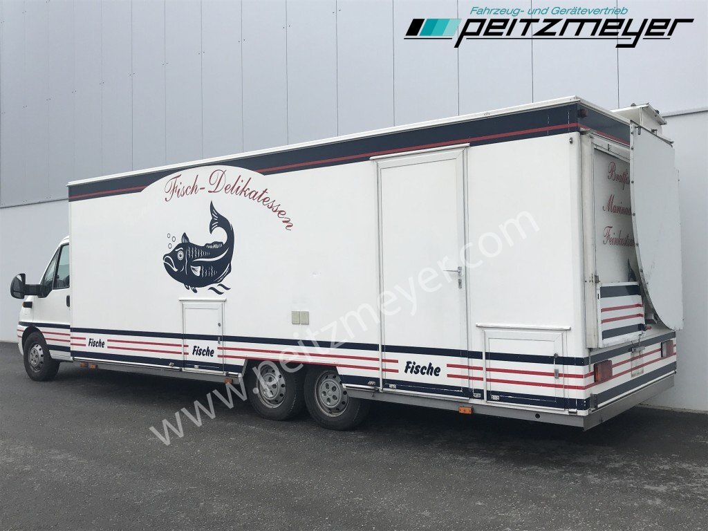 Kamion shpërndarës IVECO FIAT (I) Ducato Verkaufswagen 6,5 m - Motor neu vor 21 TKM + Kühltheke, Fritteuse,: foto 3