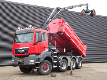 wvt TGS 38.440 / 8x6 / CRANE + 2 SIDE TIPPER / HYDRAULIC BOARD - Kamion vetëshkarkues